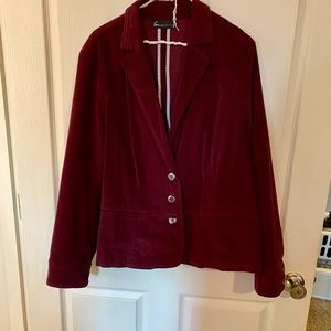 Lane Bryant burgundy velvet size 16